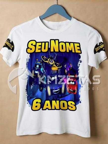Blusa Batwheels Aniversário Infantil Camisa Personalizada