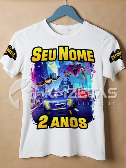 Blusa Batwheels Festa Aniversário Camisa Personalizada