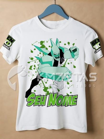 Blusa Ben 10 Diamante Camisa Camiseta Personalizada Ben10
