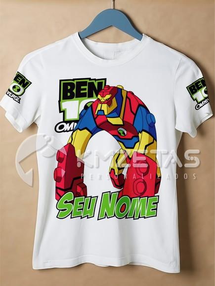 Blusa Ben 10 Bloxx Omnitrix Camiseta Personalizada Ben10
