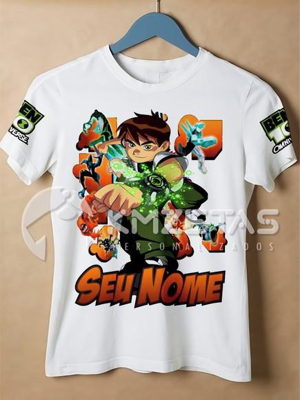 Blusa Ben 10 Infantil Adulto Personalizada Ben10
