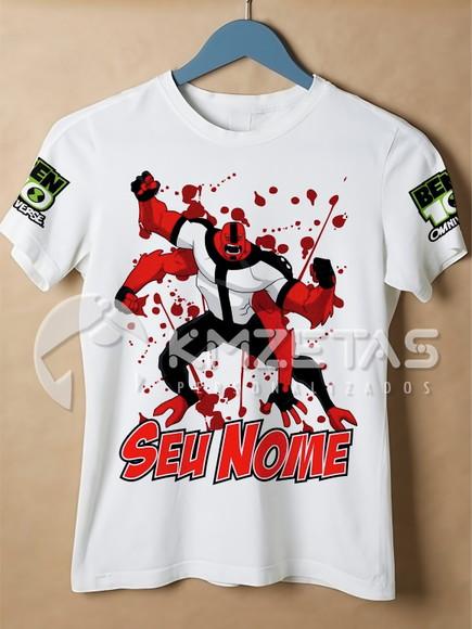 Blusa Ben 10 Quatro Braços Camiseta Personalizada Ben10