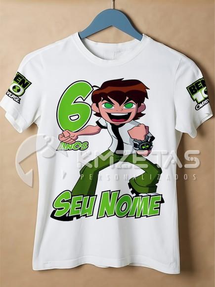 Blusa Ben 10 Omnitrix Festa Camisa Personalizada Ben10