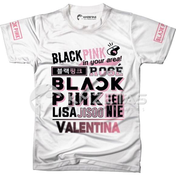 Blusa Blackpink Jisoo Jennie Rose Lisa Personalizada
