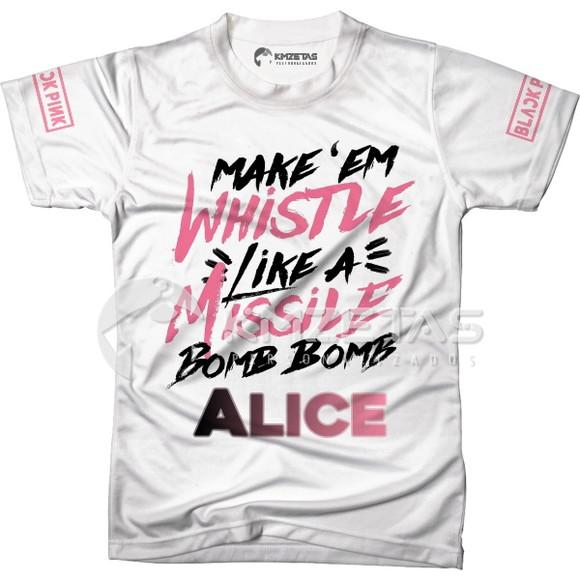 Blusa Blackpink Whistle Infantil Adulto Personalizada