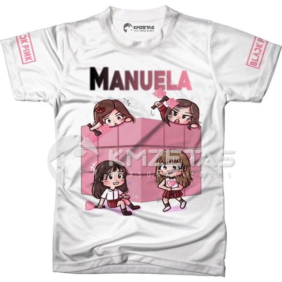 Blusa Blackpink Rose Infantil Adulto Personalizada
