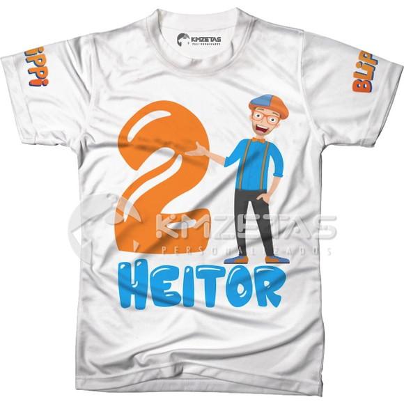 Blusa Blippi Festa Aniversario Infantil Adulto Personalizada