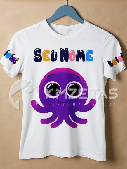 Blusa Bolofofos Pow Polvinho Infantil Adulto Personalizada