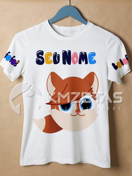 Blusa Bolofofos Megan Raposinha Infantil Adulto Unissex