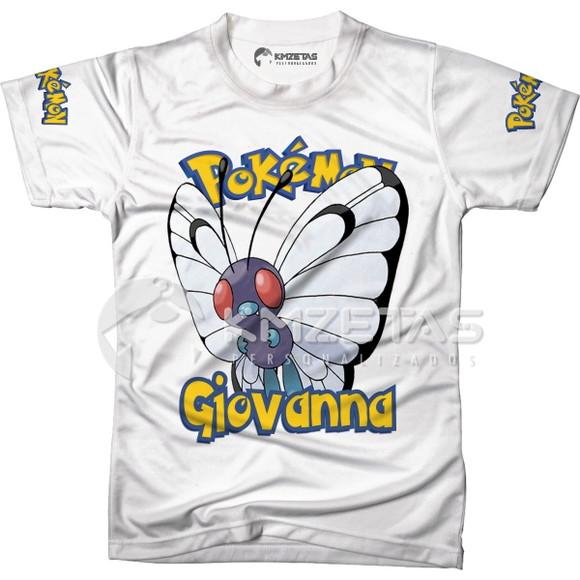 Blusa Butterfree Pokemon Infantil Adulo Personalizada