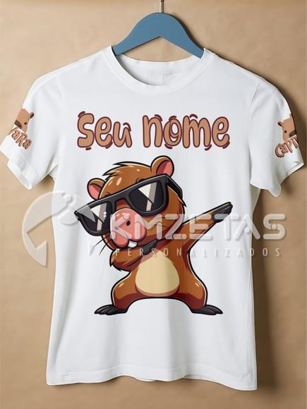 Blusa Capivara Camisa Infantil Personalizada