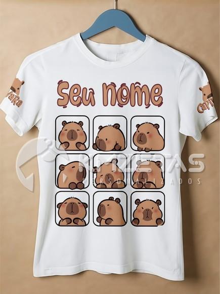 Blusa Capivara Camisa Personalizada Tshirt Unissex