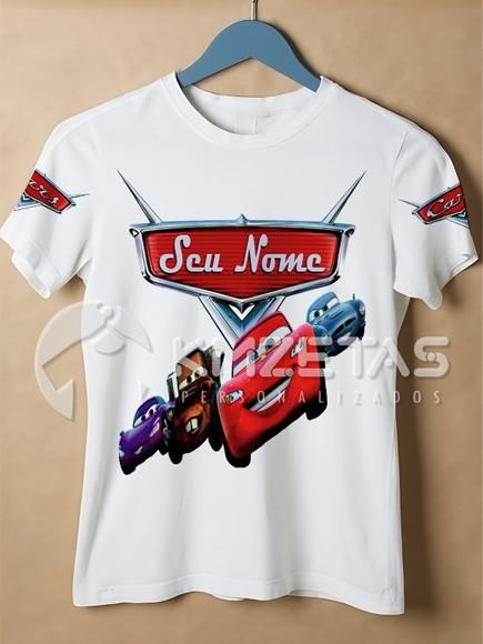 Blusa Carros Disney 2 Corrida Camisa Personalizada