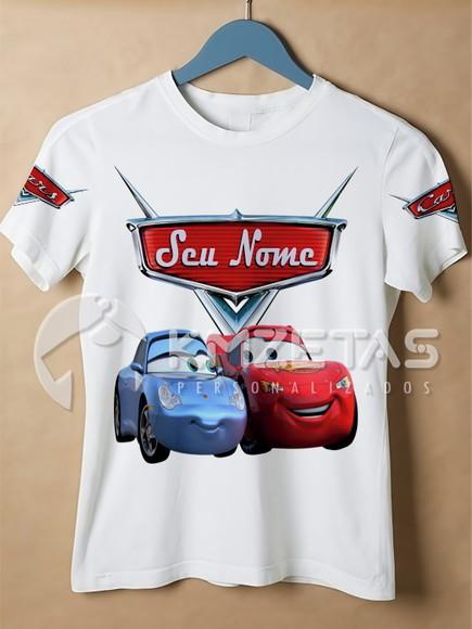 Blusa Carros Disney Mcqueen Sally Camisa Personalizada