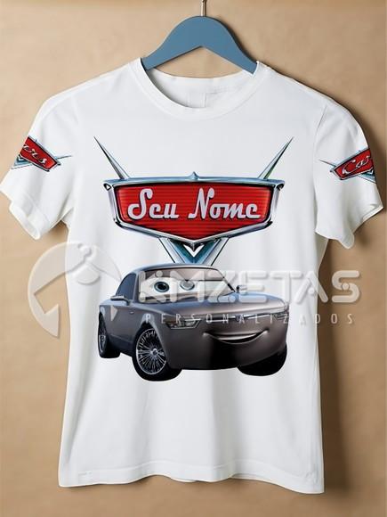 Blusa Carros Disney Sterling Camisa Personalizada