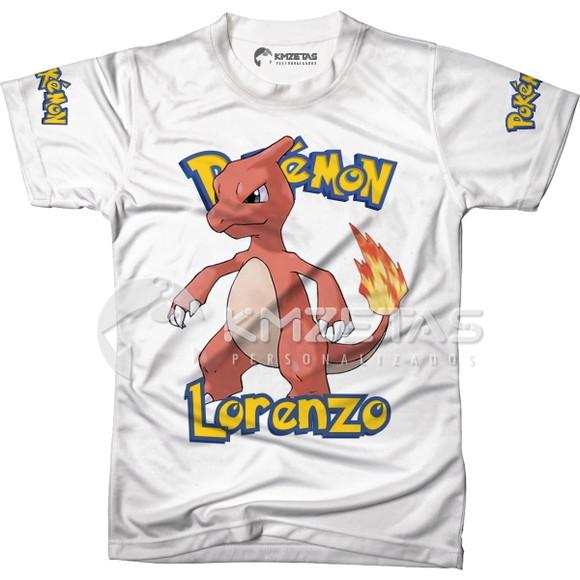 Blusa Charmeleon Pokemon Infantil Adulo Personalizada