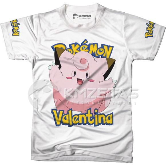 Blusa Clefairy Pokemon Infantil Adulo Personalizada
