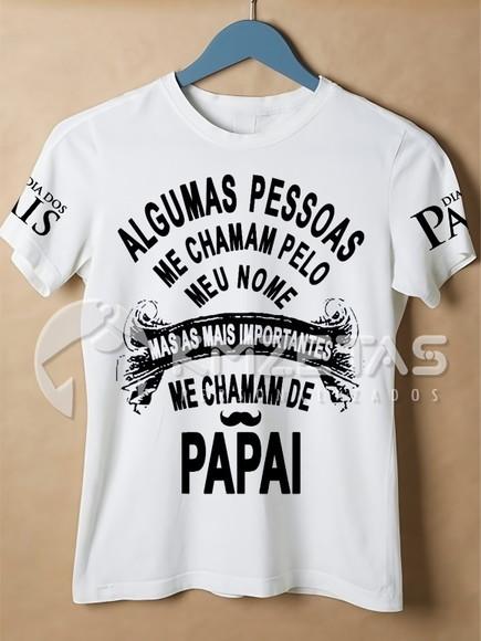 Blusa Dia dos Pais Papai Infantil Adulto Personalizada