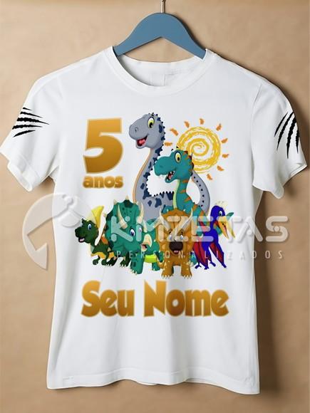 Blusa Dinossauro Elo Perdido Personalizada Aniversário