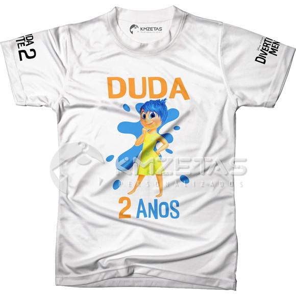Blusa Divertida Mente 2 Alegria Filme Personalizada