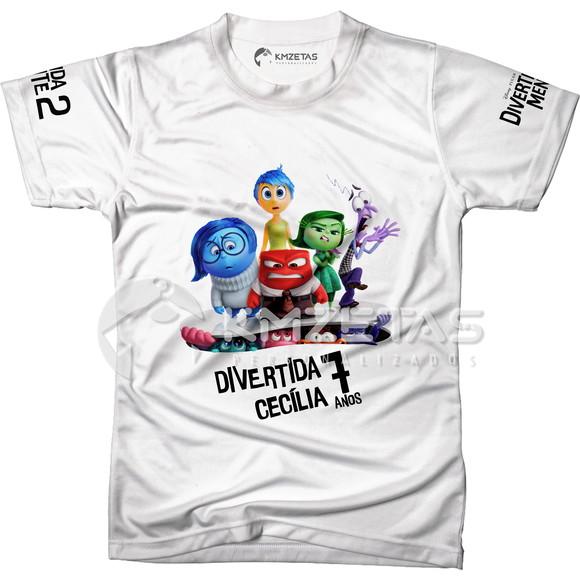 Blusa Divertida Mente 2 Festa Filme Personalizada