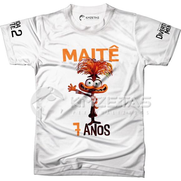 Blusa Divertida Mente 2 Ansiedade Filme Personalizada