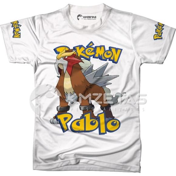 Blusa Entei Pokemon Infantil Adulo Personalizada