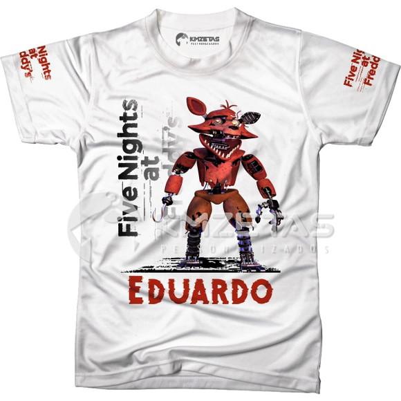 Blusa Five Nights At Freddy Foxy Fnaf Infantil Adulto