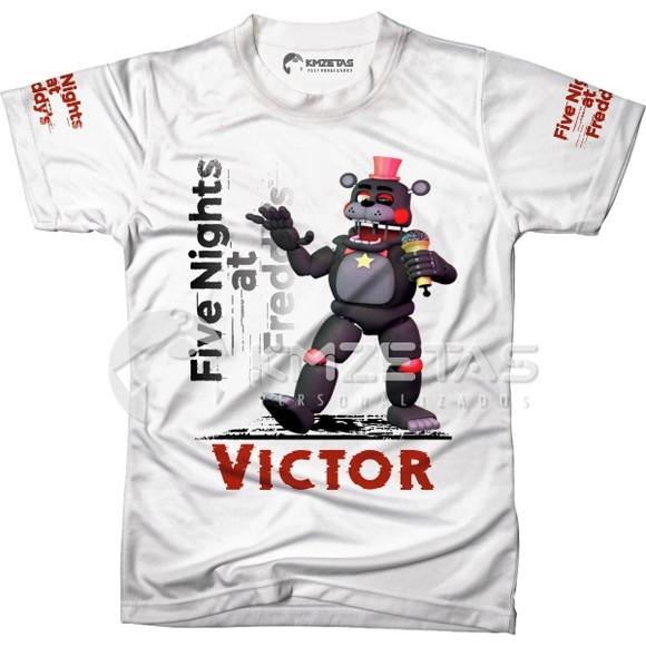 Blusa Five Nights At Freddy Lefty Fnaf Infantil Adulto