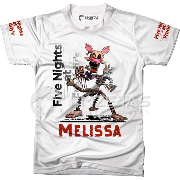 Blusa Five Nights At Freddy Mangle Fnaf Infantil Adulto