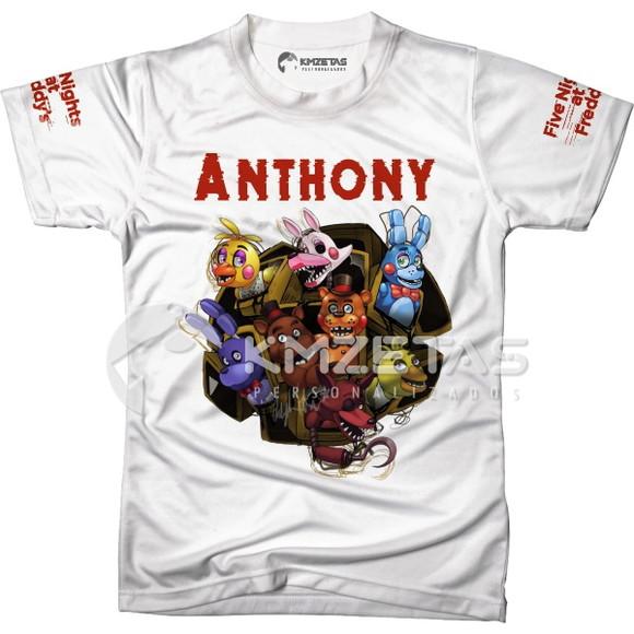Blusa Fnaf Five Nights At Freddy Infantil Adulto