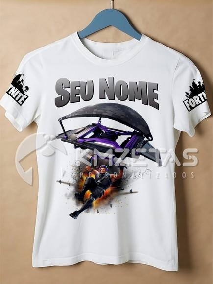 Blusa Fortnite Camisa Infantil Adulto Personalizada