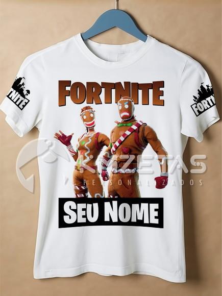 Blusa Fortnite Gengibre Infantil Adulto Personalizada
