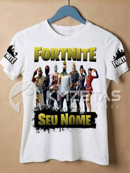 Blusa Fortnite Game Infantil Adulto Personalizada