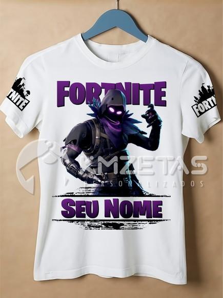 Blusa Fortnite Raven Corvo Infantil Adulto Personalizada