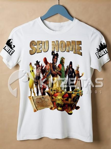 Blusa Fortnite Skins Infantil Adulto Personalizada