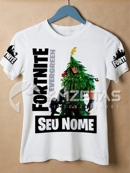Blusa Fortnite Skin Tenente Evergreen Camisa Personalizada