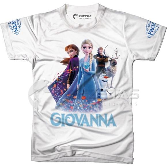 Blusa Frozen Infantil Adulto Personalizada