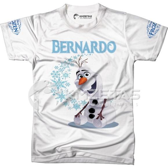 Blusa Frozen Olaf Boneco Gelo Infantil Personalizada