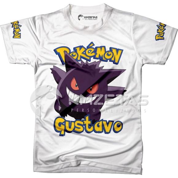 Blusa Gengar Pokemon Infantil Juvenil Adulo Personalizada