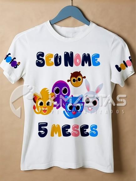 Blusa Infantil Bolofofos Festa Aniversário Personalizada