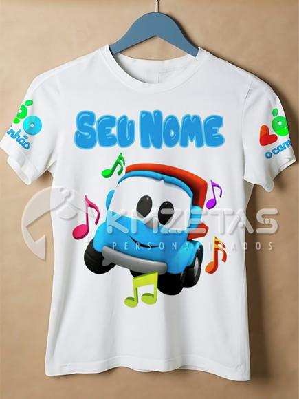 Blusa Infantil Léo o Caminhão Menino Menina Personalizada