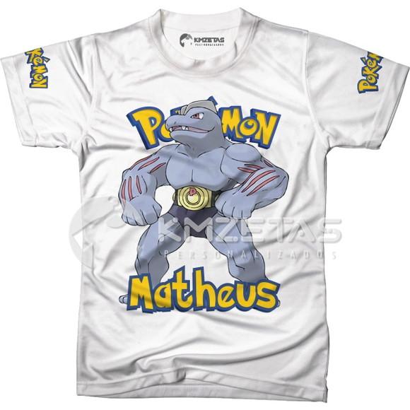 Blusa Machoke Pokemon Infantil Adulo Personalizada