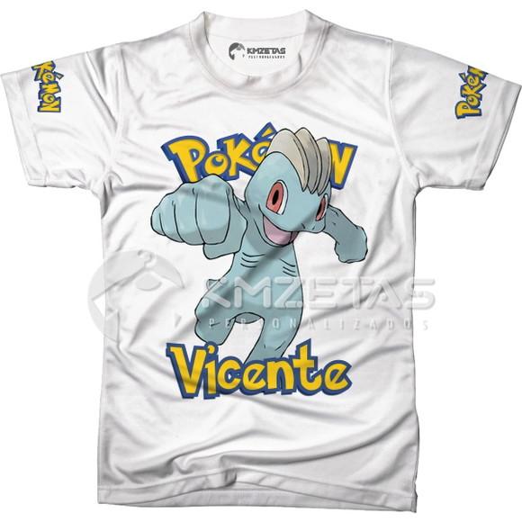 Blusa Machop Pokemon Infantil Adulo Personalizada