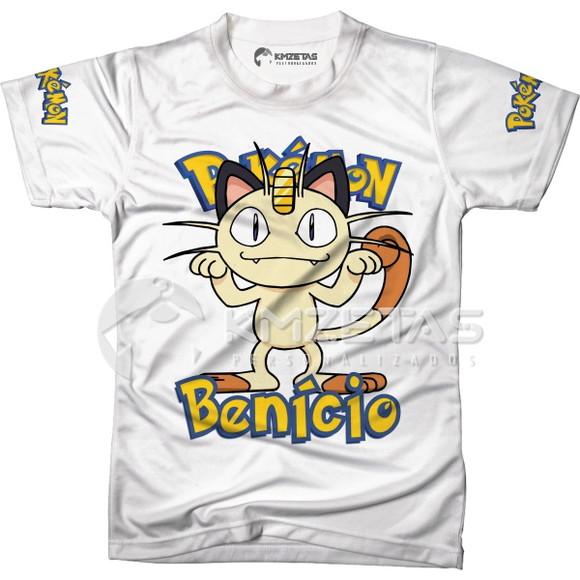 Blusa Meowth Pokemon Infantil Adulo Personalizada