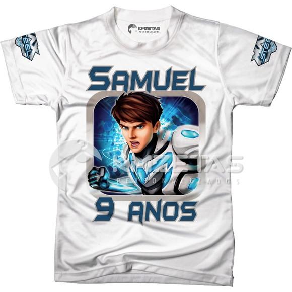 Blusa Max Steel Festa Infantil Personalizada