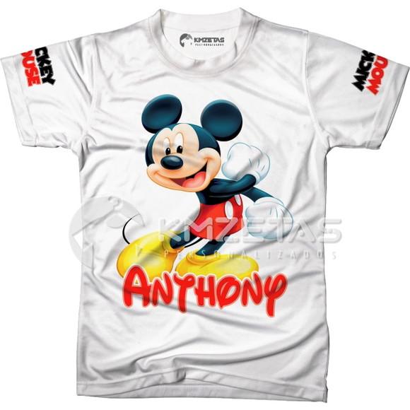 Blusa Mickey Mouse Camiseta Personalizada Camisa Unissex