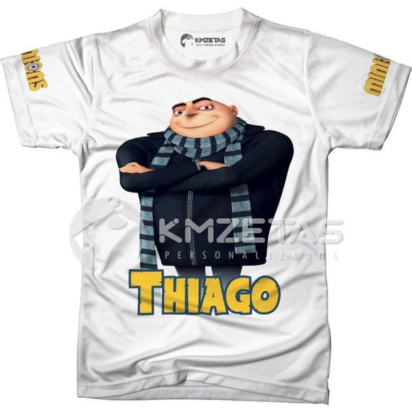 Blusa Minions Gru Infantil Adulto Unissex Personalizada