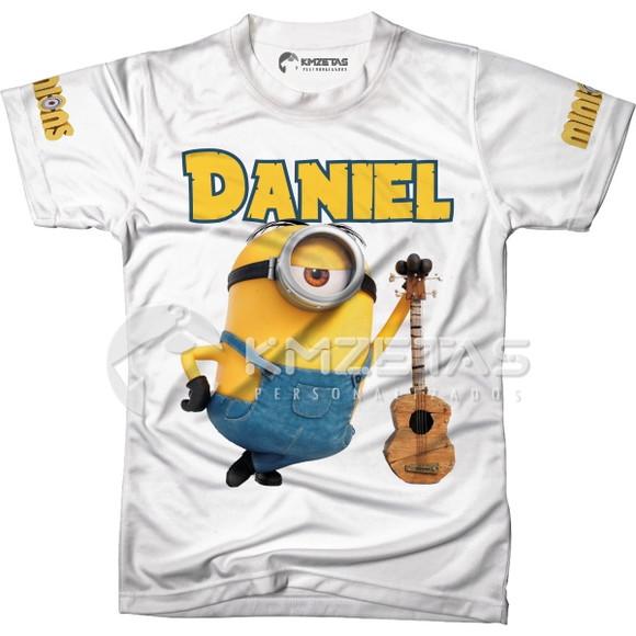 Blusa Minions Stuart Infantil Adulto Unissex Personalizada