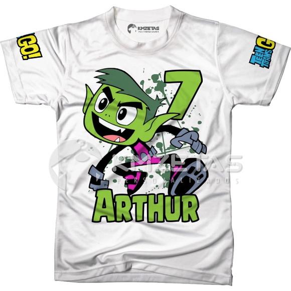 Blusa Mutano Jovens Titans Infantil Adulto Personalizada